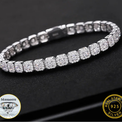 Chain Women Bracelet Moissanite