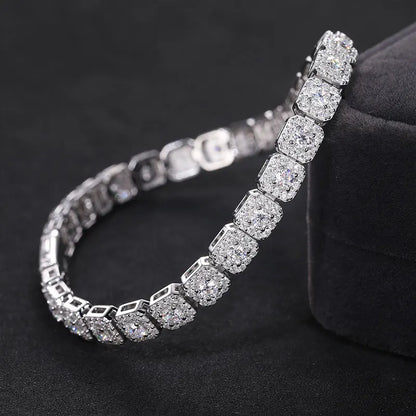 Chain Women Bracelet Moissanite