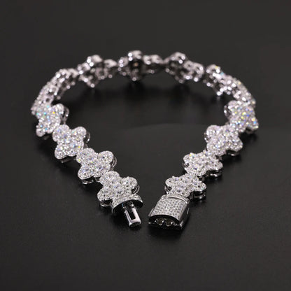 Chain Women Bracelet Moissanite