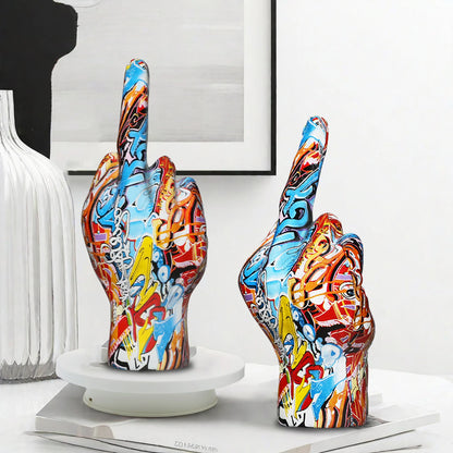 Graffiti Middle Finger Ornament