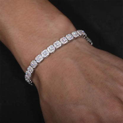 Chain Women Bracelet Moissanite