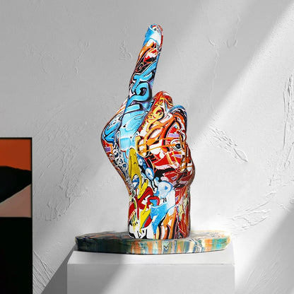 Graffiti Middle Finger Ornament