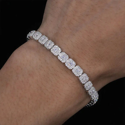 Chain Women Bracelet Moissanite